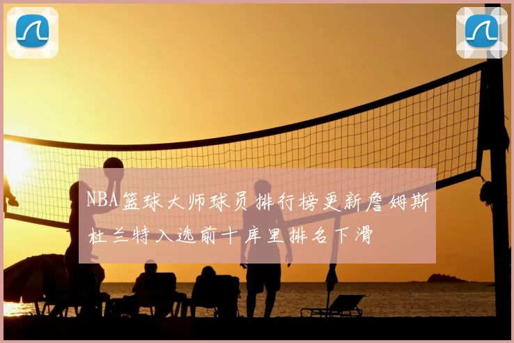 NBA篮球大师球员排行榜更新詹姆斯杜兰特入选前十库里排名下滑