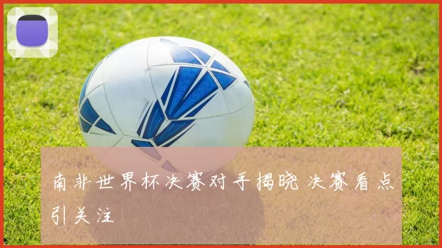 南非世界杯决赛对手揭晓 决赛看点引关注